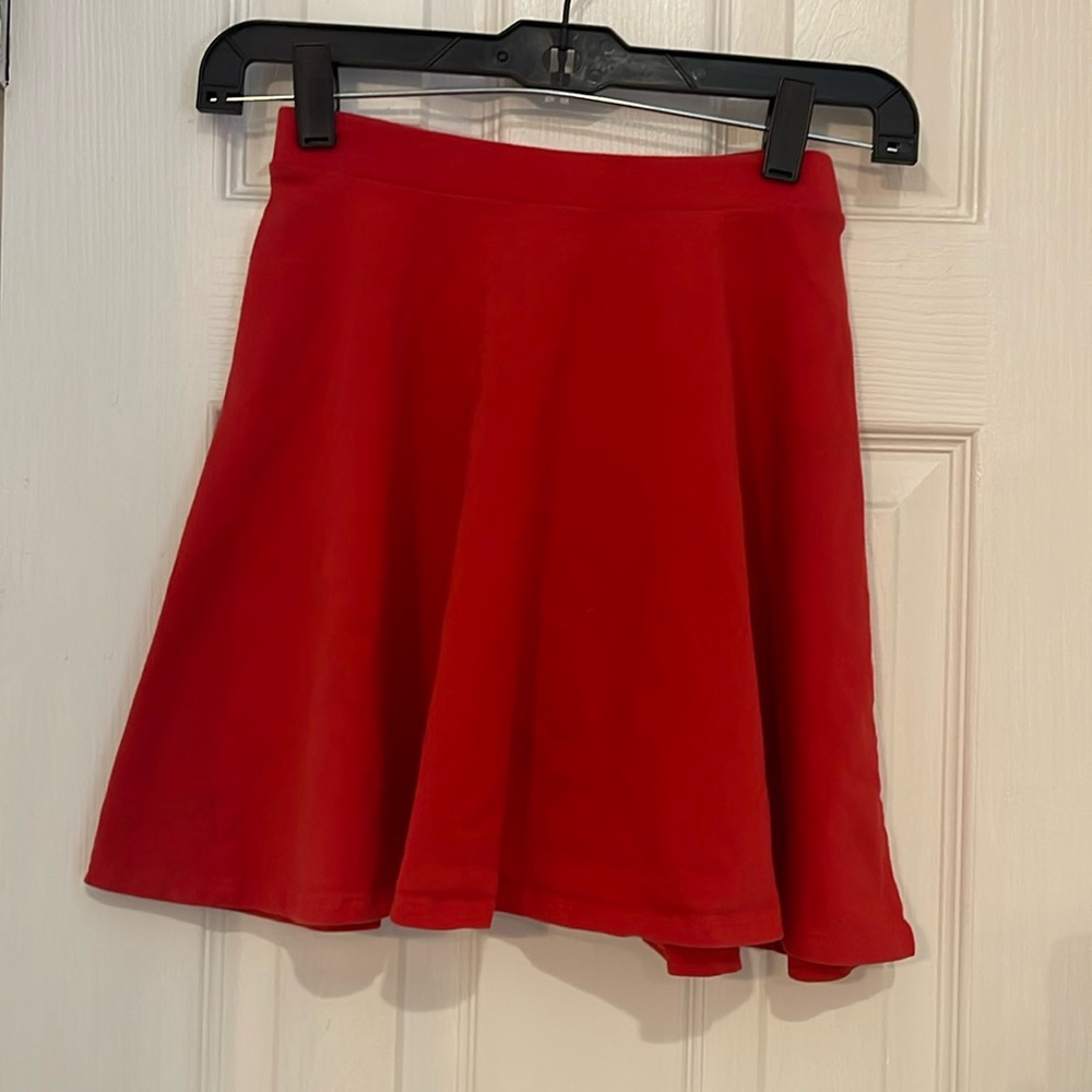 Forever 21 Red Skater Skirt